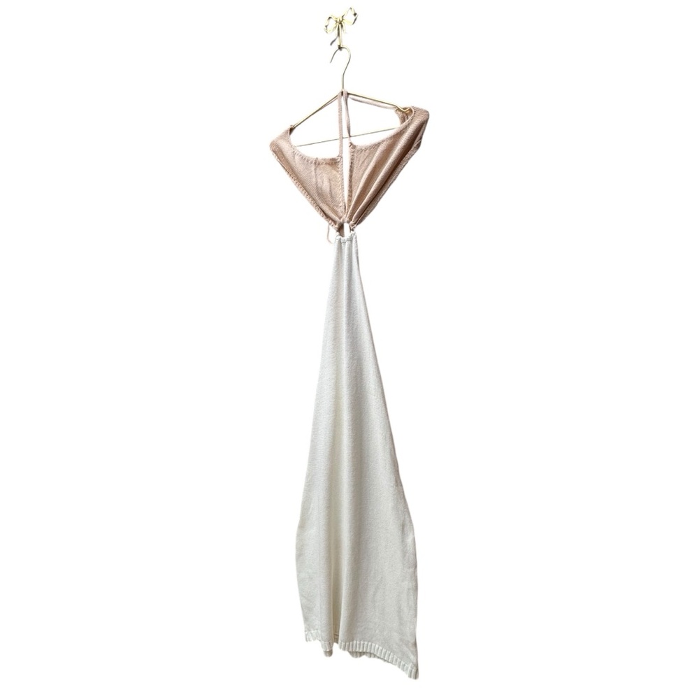 NWT PETAL & PUP Adele Midi Dress White Beige 6 - Picture 8 of 12
